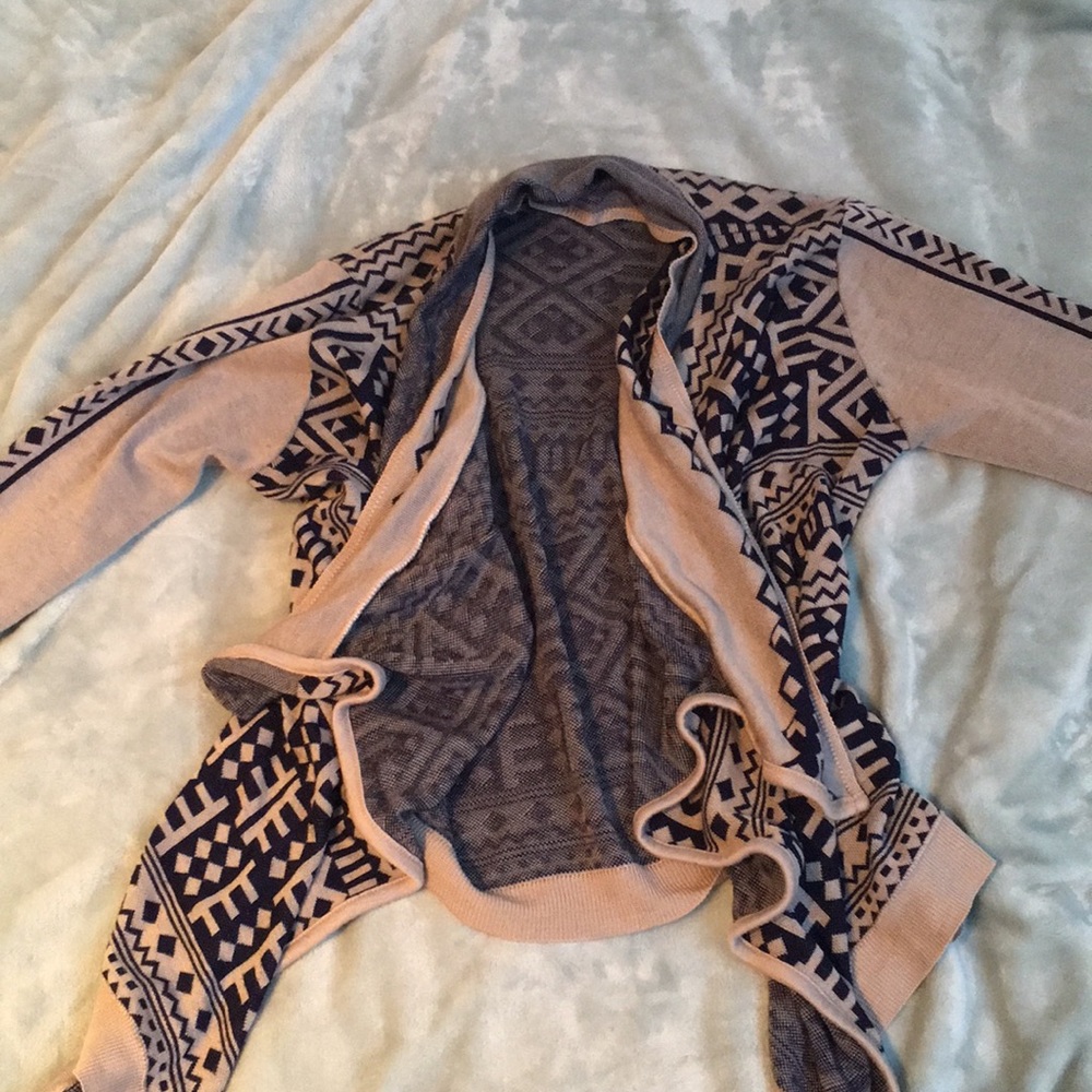 Tribal print cardigan